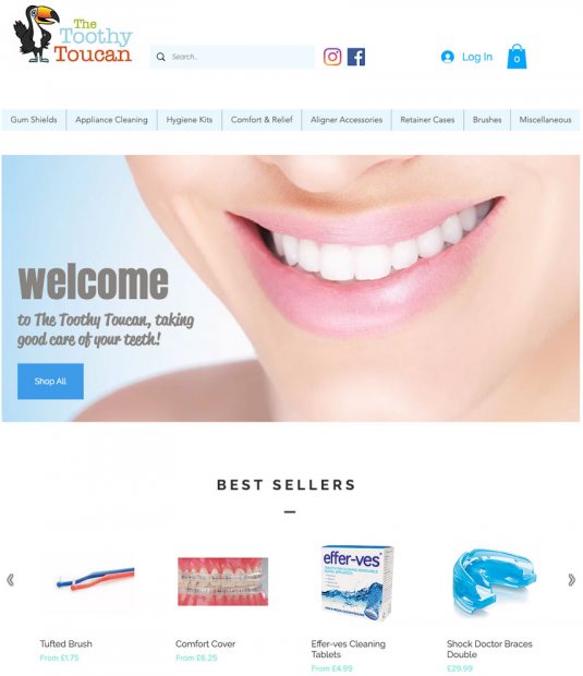New Toothy Toucan patient website!